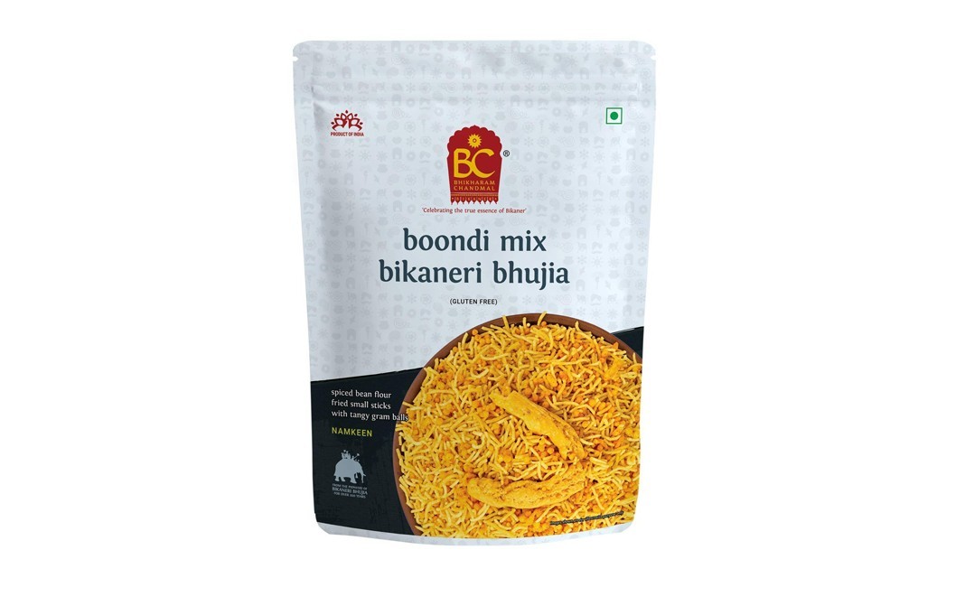 Bhikharam Chandmal Boondi Mix Bikaneri Bhujia (Gluten Free)   Pack  800 grams